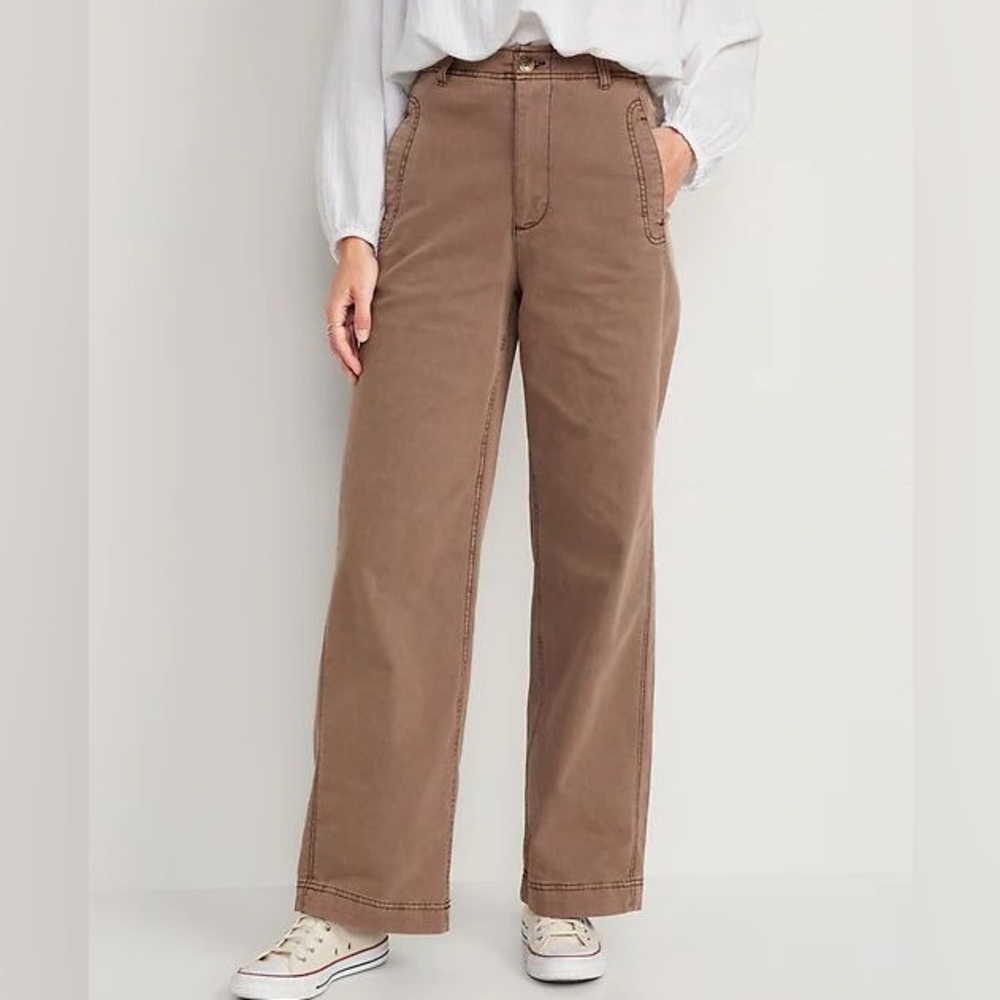 Old navy high rise utility pants wide leg